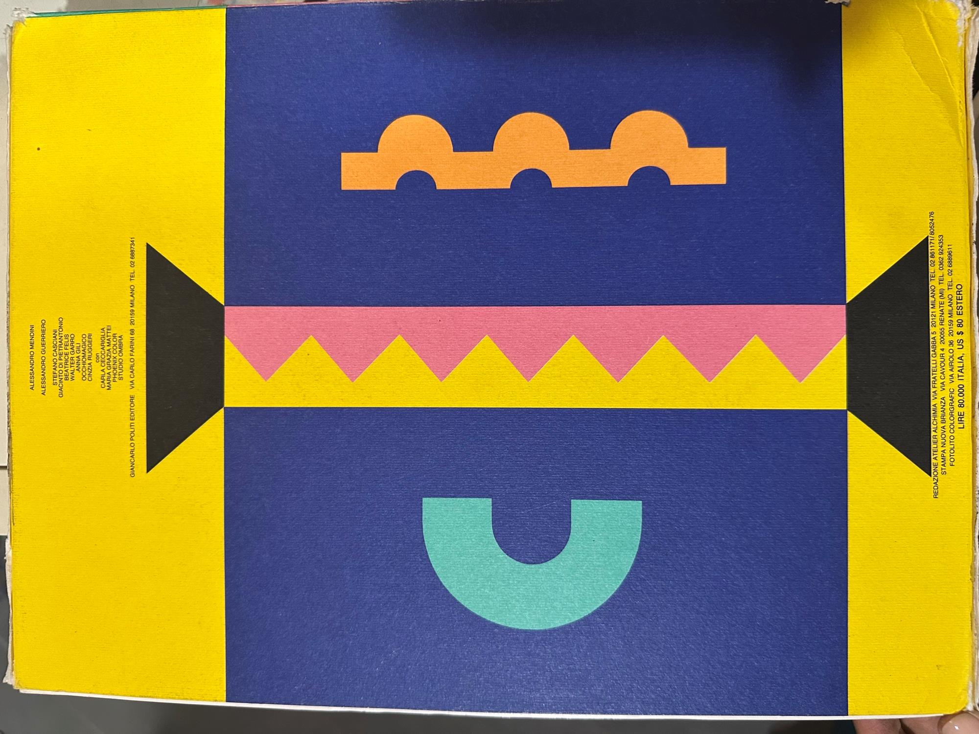 OLLO Rivista senza messaggio diretta Alessandro Mendini 1988 Design