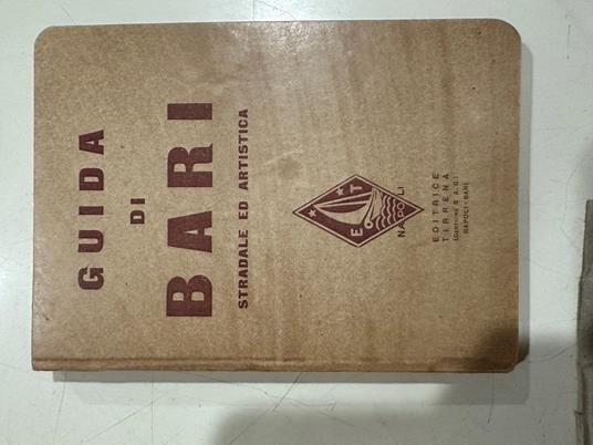 GUIDA DI BARI di Michele Gervasio Giovanni Mariotti 1928 editrice tirrena - copertina
