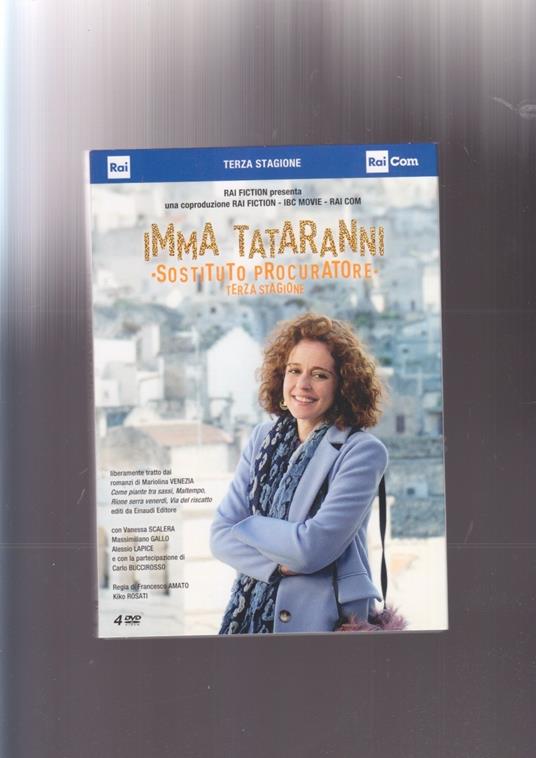 DVD IMMA TATARANNI SOSTITUTO PROCURATORE terza stagione sceneggiato rai - copertina