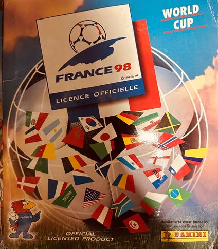 album figurine calcio PANINI - FRANCE 98 1998 completo per un terzo - copertina