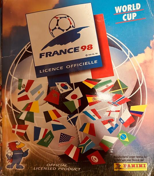 album figurine calcio PANINI - FRANCE 98 1998 completo per un terzo - copertina