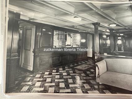 foto nave ship AUSTRALIA lloyd triestino interni classe turistica anni 50 veranda - copertina