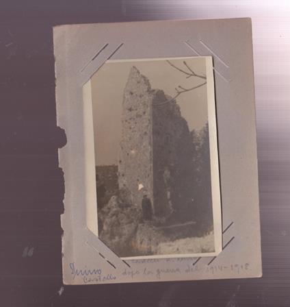 foto antica DUINO TRIESTE CASTELLO DOPO LA GUERRA DEL 1915-1918 WW1 grande - copertina