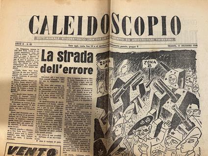 rivista trieste CALEIDOSCOPIO 11 Dicembre 1946 - copertina