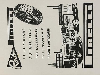 Pubblicità Originale Anni 30 PIRELLI Raiflex - copertina