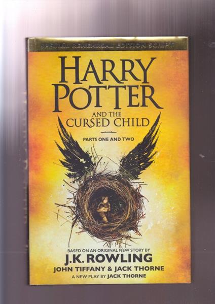 J.K. Rowling HARRY POTTER AND THE CURSED CHILD first edition first printing 2016 - copertina
