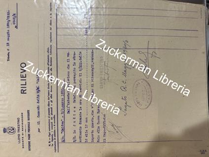 documento LLOYD TRIESTINO NAVE CALDEA ss navigazione - copertina