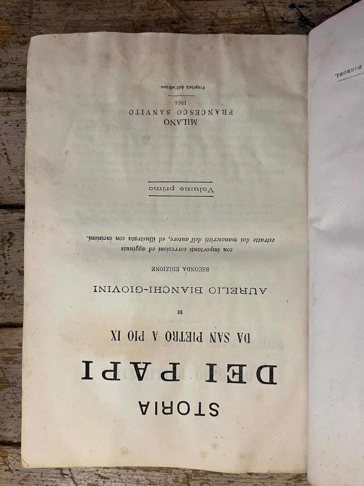 Storia dei Papi vol.1-2-3 da S.Pietro a Pio IX