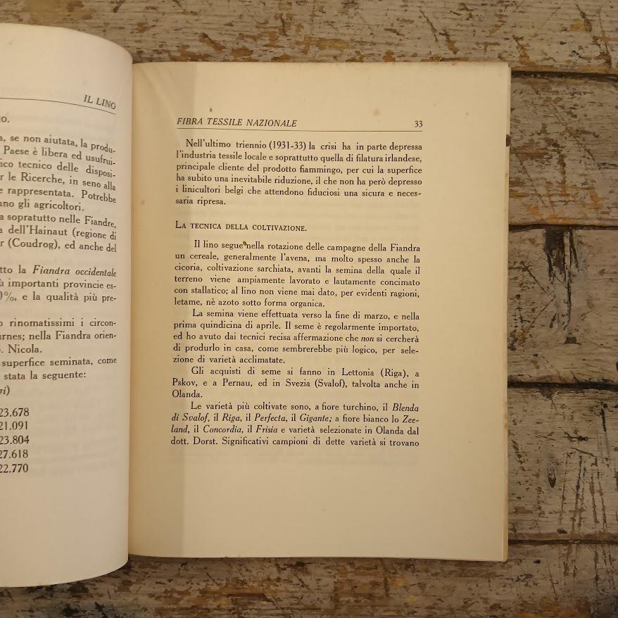 Il lino. Fibra tessile nazionale