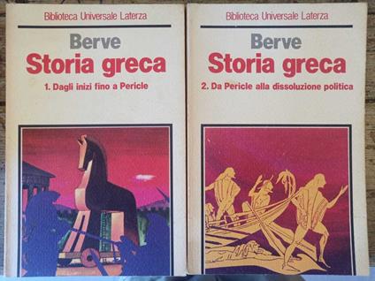Storia greca (voll. 1-2) - Helmut Berve - copertina