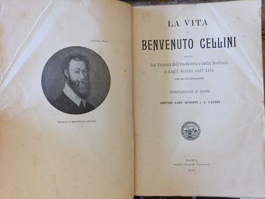La vita di Benvenuto Cellini - Benvenuto Cellini - copertina