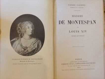 Madame de Montespan et Louis XIV - copertina