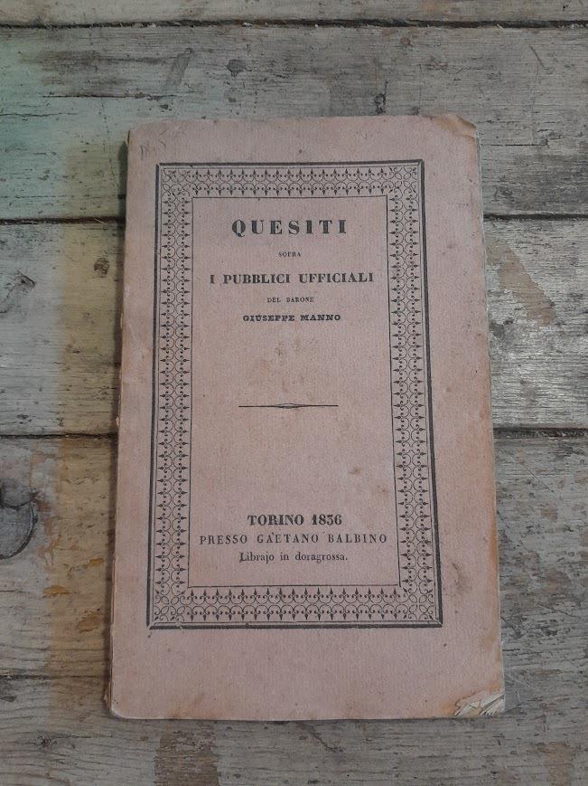 Quesiti sopra i pubblici ufficiali