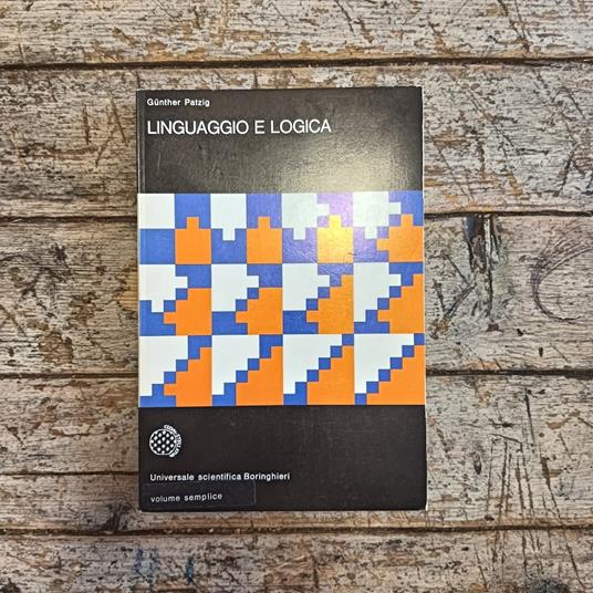 Linguaggio e logica - Gunther Patzig - copertina