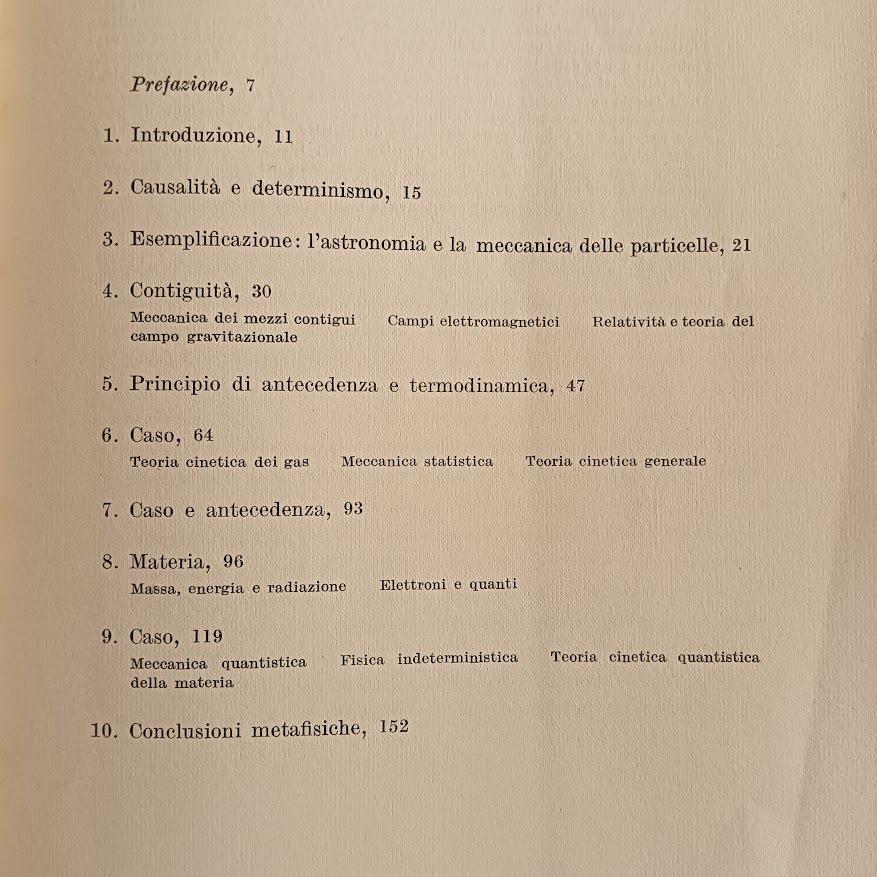 Filosofia naturale della causalità e del caso