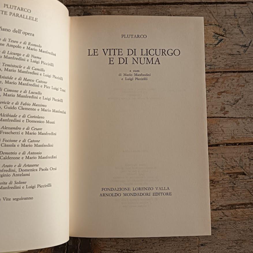 Le vite di Licurgo e di Numa