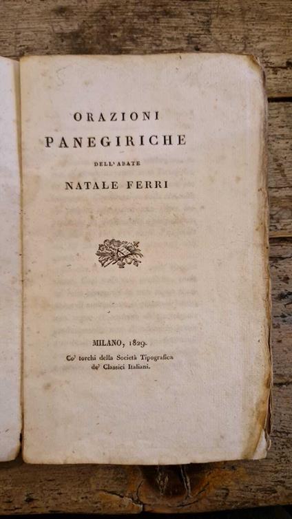 Orazioni panegiriche - copertina