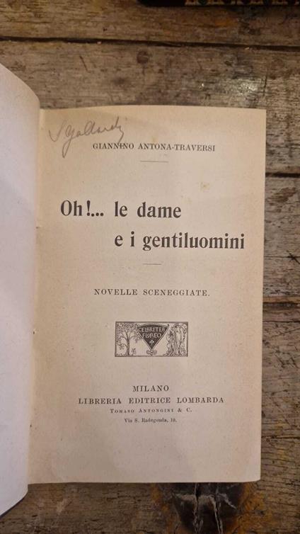 Oh! Le dame e i gentiluomini - copertina