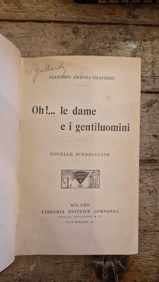 Oh! Le dame e i gentiluomini - copertina