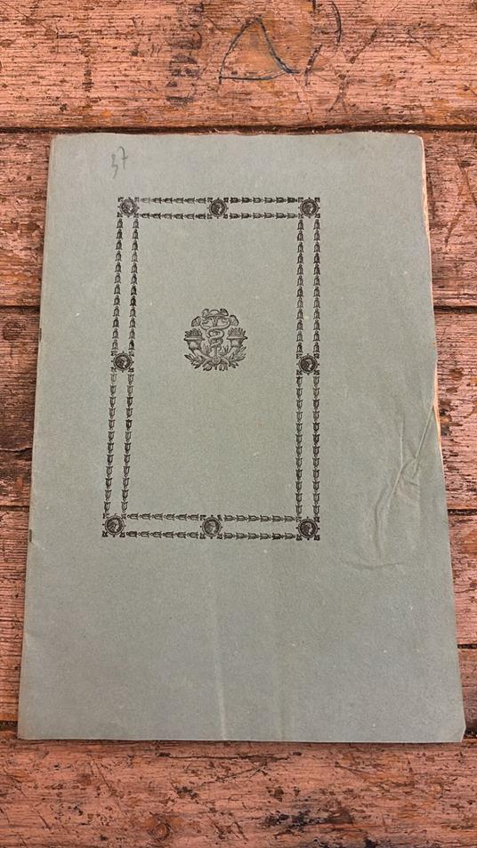 Lettera del conte Severino Servanzi.Collio al chiarissimo monsignore Giovanni Carlo Gentili - copertina