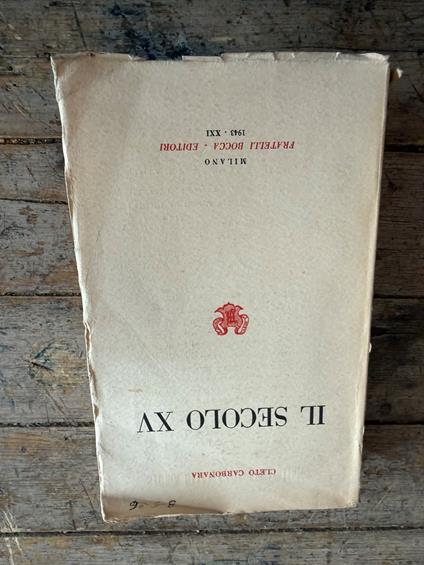 Il secolo XV - Cleto Carbonara - copertina