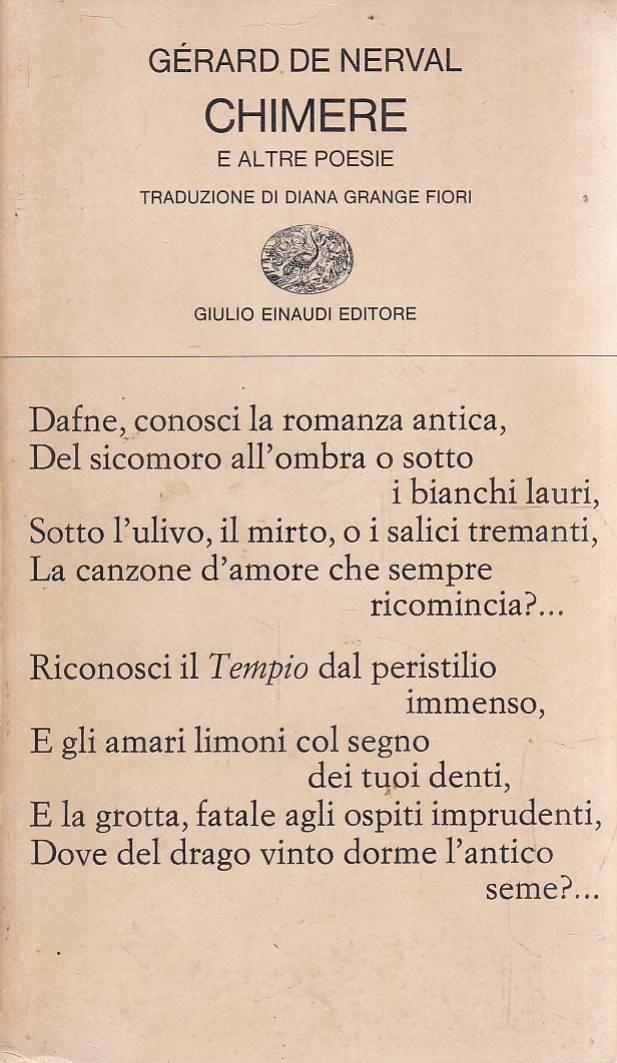 Chimere e altre poesie