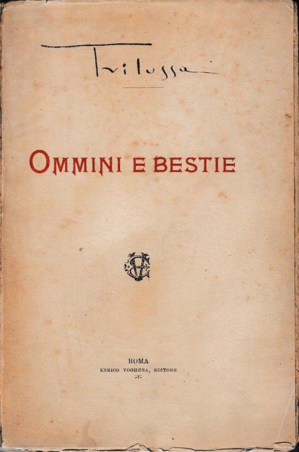 Ommini e bestie - Trilussa - copertina