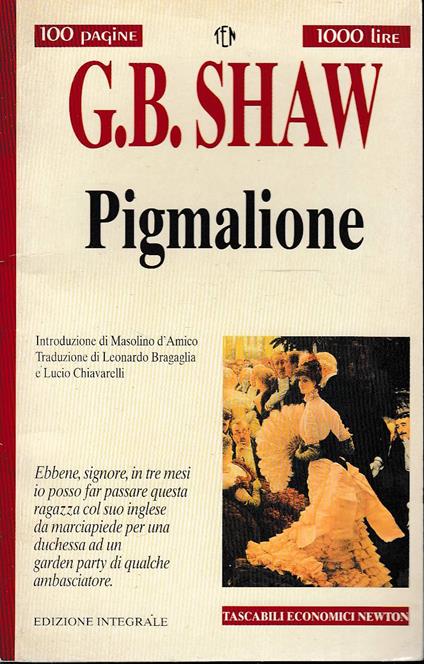 Pigmalione - copertina