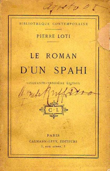Le roman d'un spahi - Pierre Loti - copertina