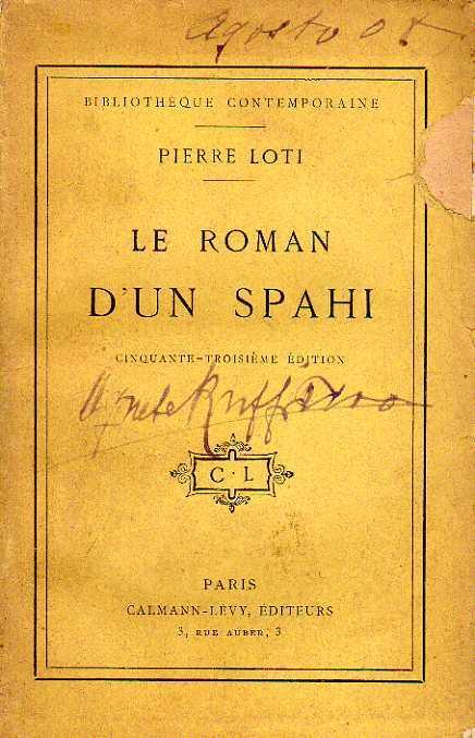 Le roman d'un spahi - Pierre Loti - copertina