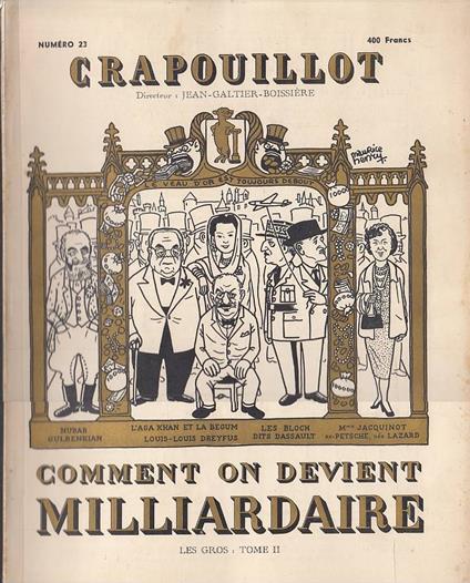 Le Crapouillot, n. 23 : Les Gros, Tome 2 : Comment on devient milliardaire - copertina