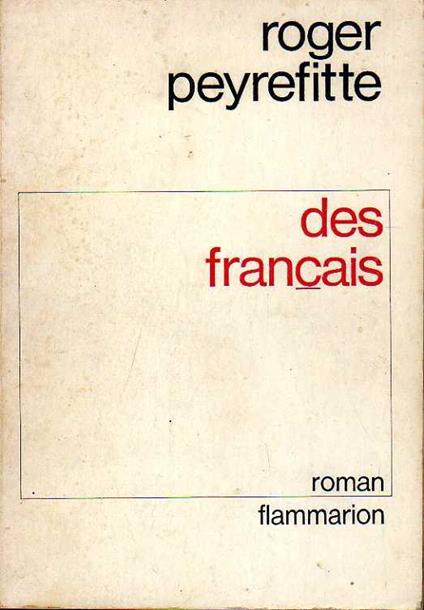 Des français - Roger Peyrefitte - copertina