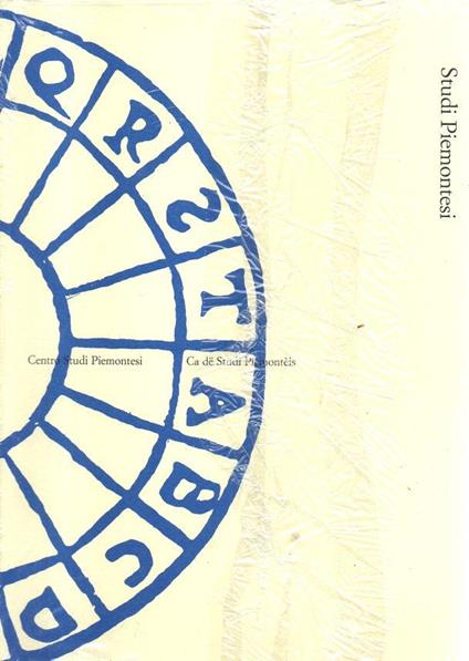Studi Piemontesi. 2016, vol. XLX-2 - copertina