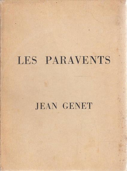 Les paravents - Jean Genet - copertina