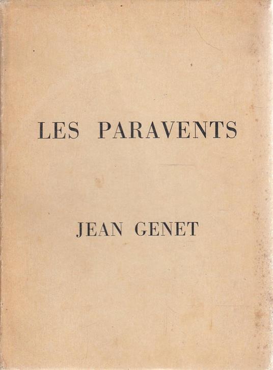 Les paravents - Jean Genet - copertina