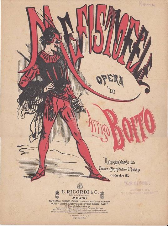 Mefistofele - Nenia Margherita Atto III - Arrigo Boito - copertina
