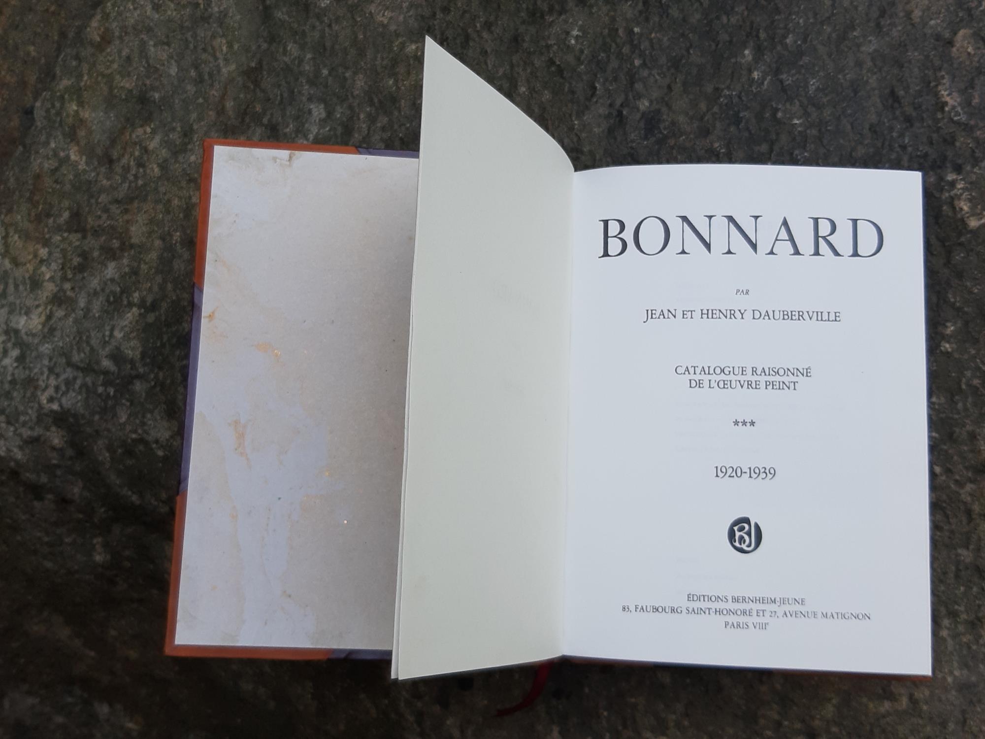 Bonnard: catalogue raisonné de l'oeuvre peint, Volume 3