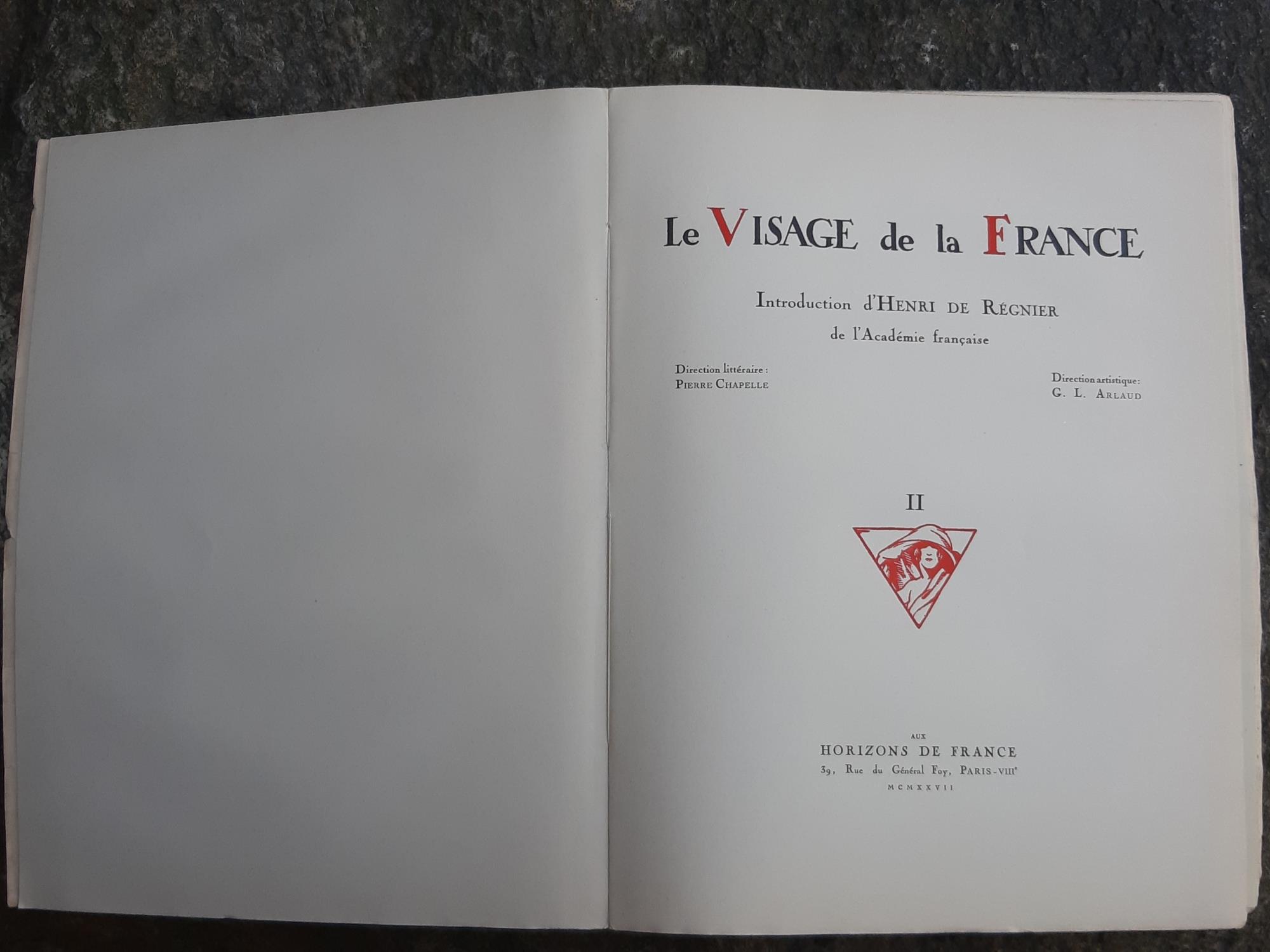 Le visage de la France. 2 volumi