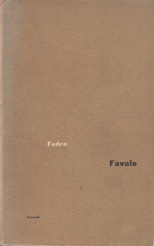Favole - Fedro - copertina
