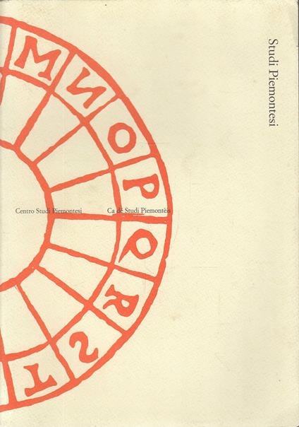 CENTRO STUDI PIEMONTESI. Ca de Studi Piemontèis. Dicembre 2014. Vol. XLIII fasc.2 - copertina