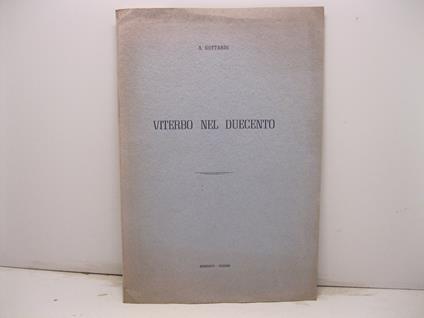 Viterbo nel duecento - Agide Gottardi - copertina