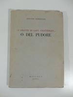 L' amante di Lady Chatterley o del pudore