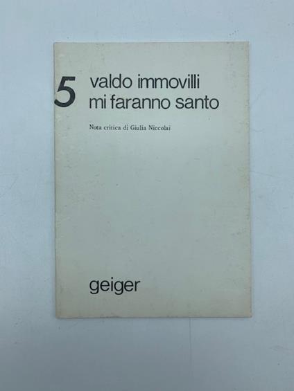 Mi faranno santo - copertina