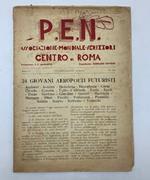 24 Giovani aeropoeti futuristi. P.E.N. Associazione mondiale scrittori Centro di Roma