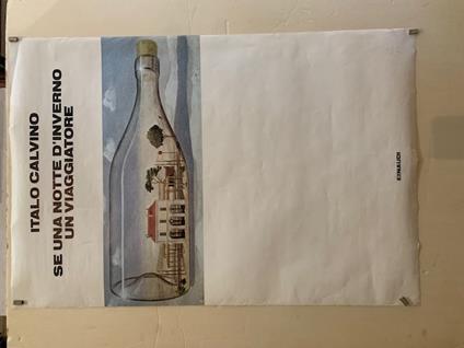 Italo Calvino. Se una notte d'inverno un viaggiatore. (Poster originale Einaudi) - copertina
