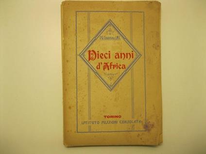 Dieci anni d'Africa - copertina