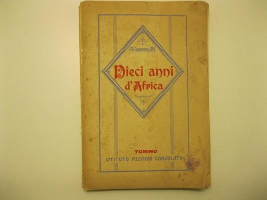 Dieci anni d'Africa - copertina