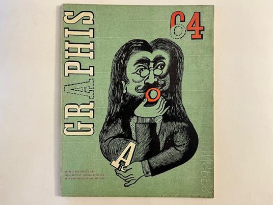 Graphis. International Bi-Montly for Graphic Applied Art, volume 12, no 64, March/April 1956 - copertina