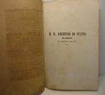 Il R. Archivio di Stato in Siena nel settembre del 1862