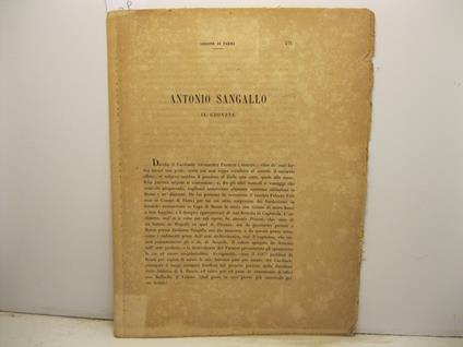 Antonio Sangallo il giovine - A. Ronchini - copertina